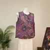 [Li] Nuevo chaleco jacquard estilo chino, retro y elegante, nueva colección otoño 2026, chaleco de cuello redondo estilo chino para mujer