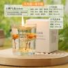 Vela de aromaterapia de geleia de folha de ouro de flor real atacado óleo essencial de cera de soja incenso vela floral ornamentos de fragrância de vidro