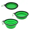 Perro Pequeño Plegable Tazón Plegable Tipo Exterior Portátil Plegable Paseo de Perros Gran Capacidad Agua Potable Viaje Alimentación Mascota Tazón