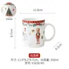 Set de Vajilla de Cerámica Cascanueces Navideño para Uso en el Hogar, Plato de Postre, Tazón, Taza, Plato de Cena Occidental Atmosférico, Taza de Café