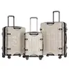 Conjunto de Malas de Viagem com Rodinhas e Alça Dupla em ABS+PC Camuflado em Estoque, com Grande Capacidade e Fechamento Prático com Zíper