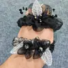 Goma de Pelo de Malla de Lujo Ligero para Mujer, Accesorio Elegante de Gama Alta para el Cabello, Cuerda para Coleta, Banda Elástica para el Cabello para Mujer