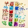 2022 Novo Cacto letras lantejoulas para nail art relâmpago borboleta lábios glitter nail art conjunto caixa longa adesivo