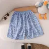 Shorts de Verão para Crianças, Calças de Praia, Shorts para Meninos e Meninas, Calças Casuais Estilo Coreano para Crianças Pequenas e Médias, Calça Externa de Peça Única