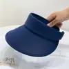 Sombrero de Sol para Mujer con Protección UV, Sombrero de Copa Abierta, Sombrero de Sol para Ciclismo, Sombrero de Sol de Seda de Hielo, Exclusivo Transfronterizo