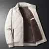 Chaqueta Gruesa para Hombre con Forro Polar, Casual Otoño/Invierno 2026, para Personas de Mediana Edad y Mayores, Cuello Alto, Cortavientos, Impermeable, Parka Cálida para Papá