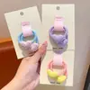 Elástico de Cabelo Infantil de Bolinhas e Coração, Corda de Cabelo de Alta Elasticidade para Meninas, Acessório de Cabelo para Bebê, Elástico de Cabelo para Menininha para Trançar