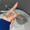 Gafas para Miopía que Cambian de Color con Montura Cat-Eye Fotocromática, Modernas y de Alta Gama, Estilo de Moda, Anti Luz Azul, Unisex, Adecuadas para Uso en Interiores y Exteriores