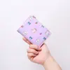 2026ins Cartera de monedas compacta con cremallera, estampado de dibujos animados lindos estilo coreano para estudiantes, billetera linda para mujeres, transfronterizo