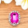 Octogonal vidrio cosido a mano garra taladro cristal vidrio garra cadena bolsa cuatro agujeros enhebrado decorativo taladro lazo flor accesorios