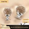 Atacado Transfronteiriço Puxador de Cristal Transparente para Gaveta de Caixa de Joias, Puxador de Armário com Gaveta, Puxador de Porta de Gaveta com Bola de Cristal Transparente