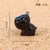 Paisaje en Miniatura que Brilla en la Oscuridad Linda Capibara Adorno de Escritorio Artesanía de Resina Pequeña Capibara