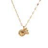 Collar con colgante de cadena de clavícula para mujer, estilo coreano, de acero y titanio, personalizado, con personalidad de celebridades de Internet.