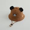Gorro de panda para niña, súper lindo, bordado, transpirable, con cuerda resistente al viento, para primavera de 2025