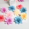 Cabeza de Flor de Dalia Tela de Piel Artificial Dalia al por Mayor Decoración de Boda Guirnalda de Flores Diadema con Guirnalda de Bosque de Flores