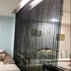 Cortina de Hilo Decorativa con Cuentas de Cristal Pantalla Encriptada Cortina de Entrada Cortina Colgante Divisoria para Sala de Estar Moderna sin Taladro Dormitorio Balcón