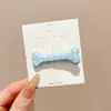 Grampo de cabelo elegante com bolinhas estilo coreano para franja, presilha lateral floral de luxo leve, acessório de cabelo tipo bobby pin