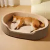 Cama para Perro y Gato, Desmontable, Forma Ovalada, Hecha de Tela Oxford, Adecuada para Todas las Estaciones, con Esponja, para Perros Pequeños a Medianos, Impermeable y Antideslizante