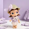 Zsiga boneca articulada aspiração bjd boneca roupas Gazi Jie roxo respirável floco de neve camisa chapéu de palha saia terno