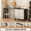 Penteadeira e Cômoda Estilo Francês Vintage para Apartamentos Pequenos, Mesa de Canto de Cama com Armário Integrado, Novo Modelo 2025
