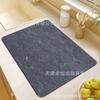 Alfombrilla Drenante de Barro Diatomeas con Mármol Transfronteriza Mesa de Cocina Aislamiento para Vajilla Alfombrilla Secadora Barra Alfombrilla Absorbente