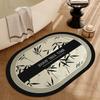 Alfombrilla para puerta de baño, especial para baño, antideslizante, absorbente de agua, de diatomeas, para inodoro, baño, alfombrilla para pies para el hogar