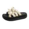 Sandalias Elegantes con Lazo y Suela Gruesa para Aumentar la Altura para Mujer, Nueva Moda de Verano Estilo Hada Versátiles y Hermosas Sandalias de una Sola Tira