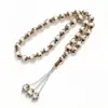 Pulsera de cuentas de oración de Arabia Saudita de 12*14 mm, pulsera con baño de estrellas y luna, pulsera de cuentas Zan, pulsera de Oriente Medio, accesorio para la mano