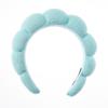 Faixa de cabeça redonda das mulheres nuvem toalha pano de cor sólida headband alta Skull top face washing twist acessórios de cabelo Headband europeu e americano atacado