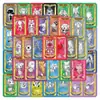 54 Novos Adesivos de Cartas de Animais da Marca Kuro Versão Q, Adesivos Decorativos Interativos para Celular de Jogo