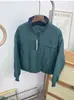 Chaqueta Cálida de Cuello Alto Japonesa Offline 399 con Forro de Felpa para Mujer y Hombre, Chaqueta Casual de Otoño e Invierno con Acolchado de Terciopelo