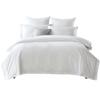 Ropa de cama de hotel de 60 hilos, satén blanco, algodón, B&B, funda de edredón, sábanas, juego de cuatro piezas al por mayor para hotel