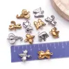 Accesorios de Joyería de Acero Inoxidable Elefante Mariposa Osito Colgante Transfronterizo Hecho a Mano DIY Pulsera Collar Pendientes Colgante Pequeño