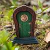Puerta de hadas de elfo transfronterizo, puerta de hadas, patio, decoración de árbol de madera, adornos de madera, decoraciones de jardín, manualidades