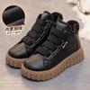 [Personalizado] Xq2222-1 Nuevo Otoño Invierno 2022 Zapatos de Plataforma Gruesa para Aumentar la Altura Zapatos de Mujer Cálidos Plus Terciopelo Casual Campus
