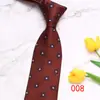 Corbata de negocios de cuero de 8 cm a rayas en stock corbata de poliéster para hombre jacquard negocios corbata vintage fabricantes suministro