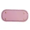 Accesorios para Bolsos DIY Fondo de Bolso Tejido a Mano Patrón Cruzado Pu Ovalado 22*10cm Fondo de Bolso Ovalado Listo para la Venta