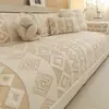 Estilo Boêmio Macio Veludo de Algodão Almofada de Sofá Espessada Quente de Inverno Pelúcia Almofada de Assento Antiderrapante Tecido de Capa de Sofá Transfronteiriço