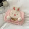 Bolsa de Água Quente Animal Fofo Inserção Manual Enchimento de Água Inverno Pelúcia Espessada à Prova de Explosão Quente para Bebê Menina Aquecimento de Barriga Bolsa de Água Quente