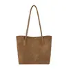 Bolso de hombro para mujer con patrón tejido retro de nicho, nuevo y moderno para el otoño de 2026, de gran capacidad, para el trabajo y los desplazamientos