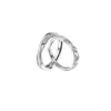 Anillos de Pareja Galaxia de Plata de Ley S925, Anillos Apilables Ajustables de Nicho Personalizados Estilo Ins con Grabado, Dulce Joyería de Plata