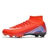 Nuevos zapatos de fútbol transfronterizos para estudiantes hombres y mujeres, zapatos de fútbol TF con tacos largos para césped artificial de la Copa de Europa, en stock para venta al por mayor