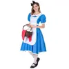 Populares Vestidos Europeos y Americanos para Mujer Disfraces de Halloween Cos Disfraces de Sirvienta de Alicia Disfraces para Actuaciones Teatrales Disfraces para Mujer