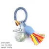 Chaveiro de maçã de cristal natural 20mm transfronteiriço pingente trançado Véspera de Natal decoração de bolsa de maçã de ágata
