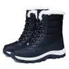 Botas de senderismo calientes de comercio exterior para mujer, botas de nieve, zapatos de exterior de caña alta, zapatos de senderismo