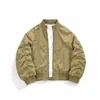 Chaqueta de Trabajo Pilot de Calle Transfronteriza para Hombre Otoño Pesada Tendencia Marca Diseño de Cremallera Versátil Chaqueta de Béisbol Ropa de Exterior