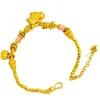Pulsera de Cuentas de Caballo Dundun Oro de Arena Vietnamita Caballo del Zodiaco Cobre Chapado en Oro Nuevo Estilo Chino Diseño Versátil Unisex