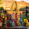 2026 Nova Série Animal Transfronteiriça Estampa Digital Moda Bolsa Tote Acolchoada de Ombro