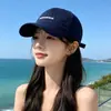 Chica Cool del Campus~Gorra de Béisbol Sencilla Bordada Casual Coreana para Mujer Primavera Verano Multicolores Protección Solar de Universidad Gorra Pato para Hombre