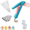 Pistola de Confeitar Amazon Conjunto de 7 Peças Conjunto de Pistola de Creme para Decorar Caneta Decoradora Caneta Squeeze para Bolo Utensílios de Confeitaria